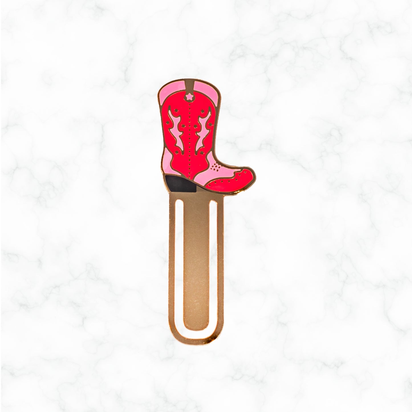 Cowboy Boot Metal Bookmark