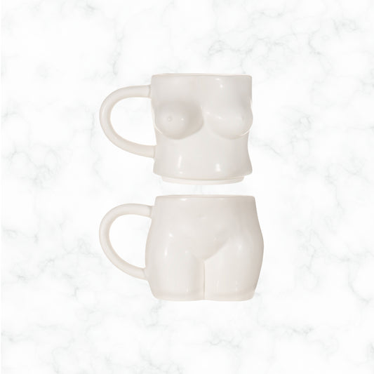 Naked Body Stacking Mugs – White