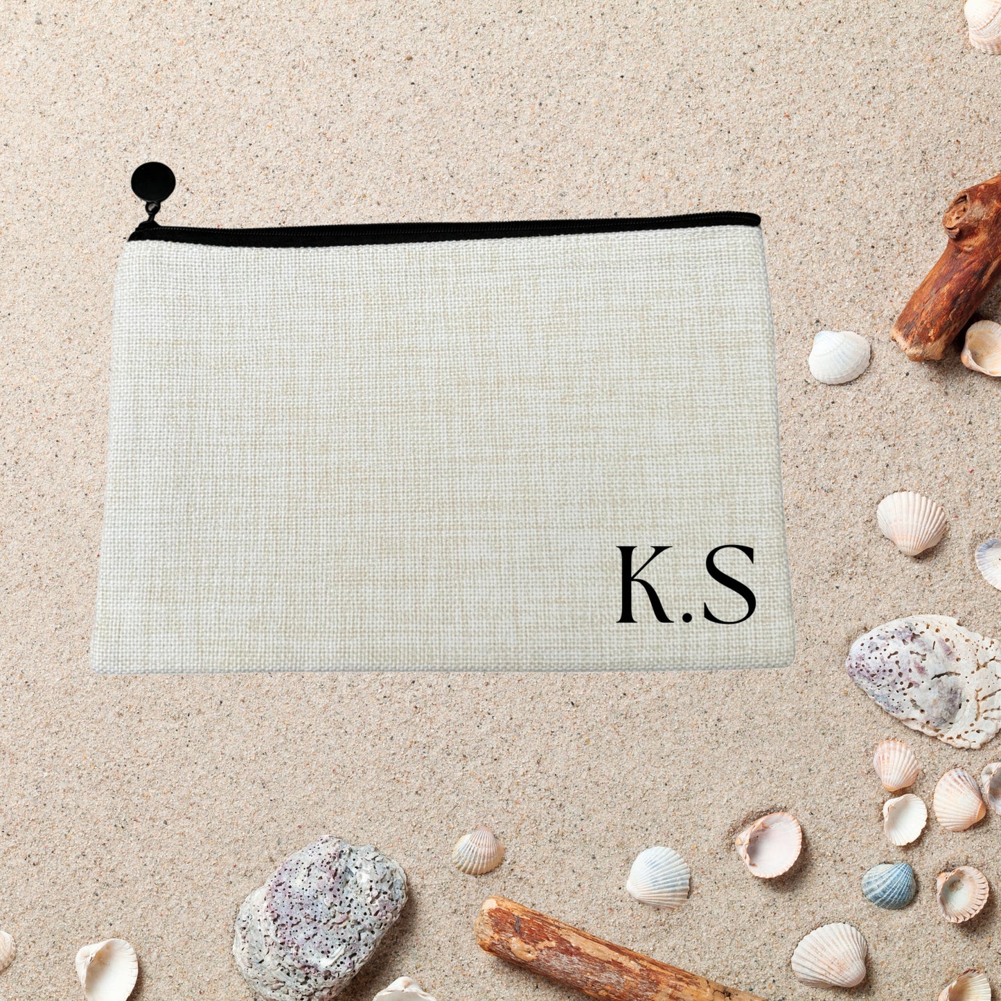 Monogrammed Initials Travel Pouch