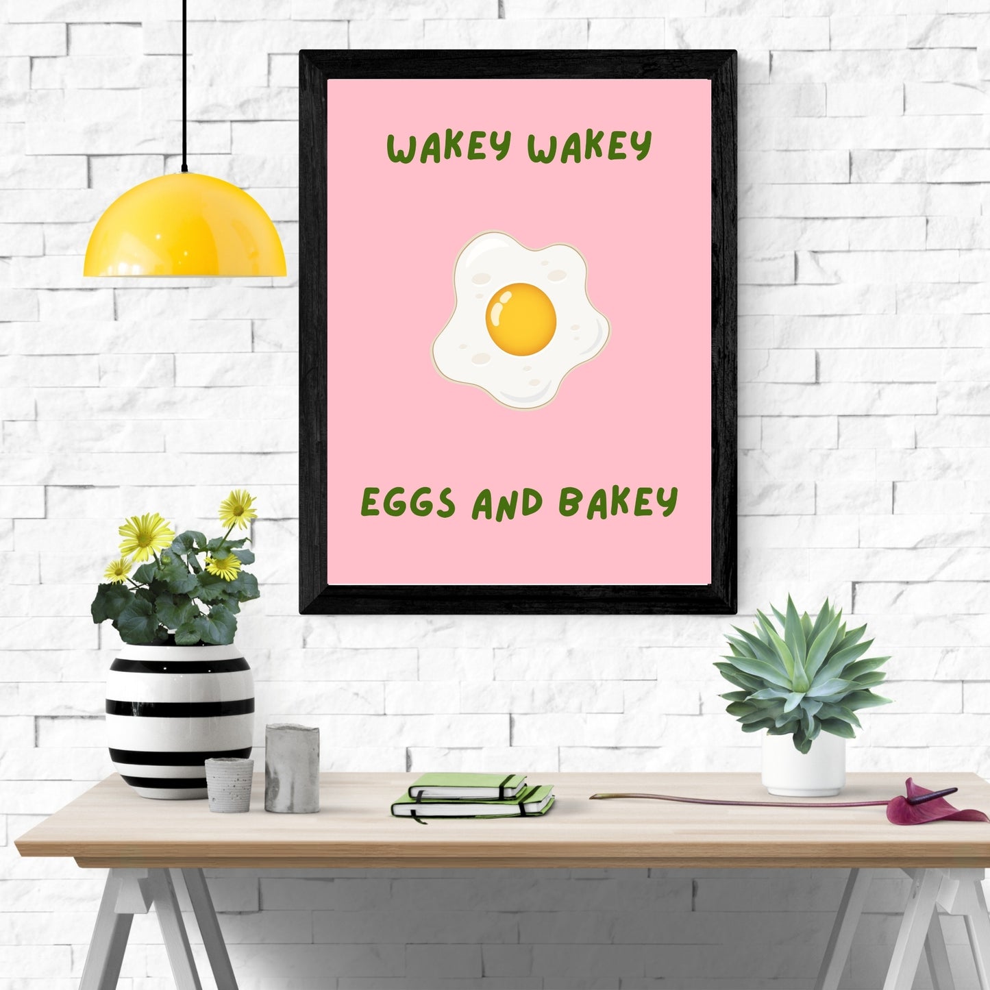 Wakey Wakey Eggs and Bakey – A3 Print