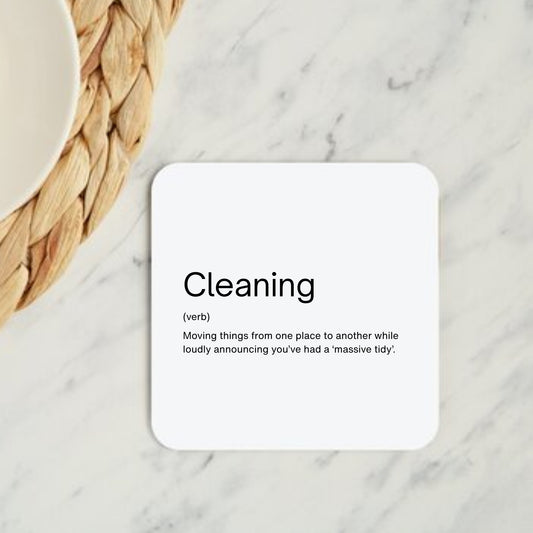 Cleaning Dictionary Coaster