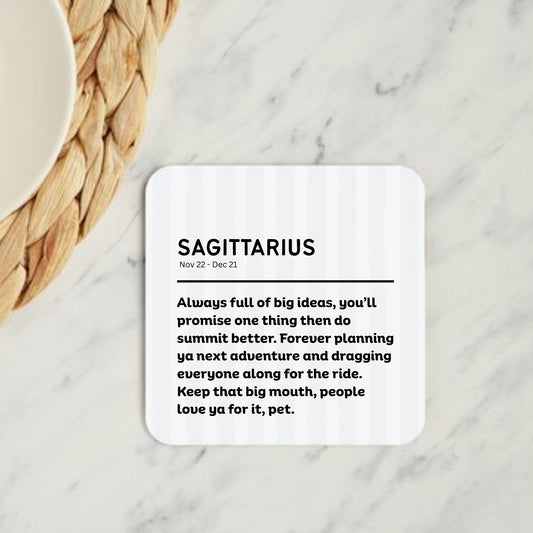 Sagittarius Geordie Horoscope Coaster