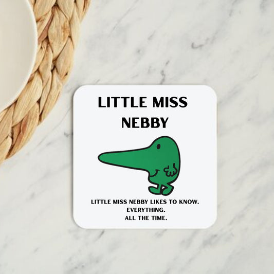 Little Miss Nebby Coaster