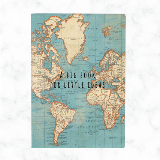 Vintage Map A5 Notebook