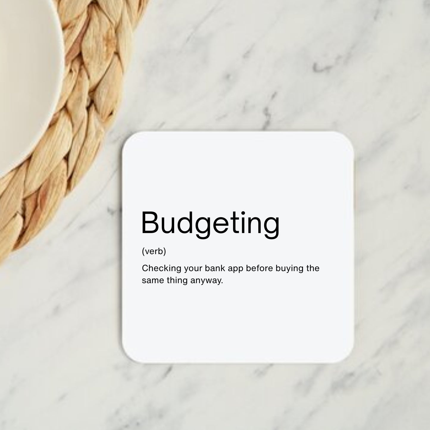 Budgeting Dictionary Coaster