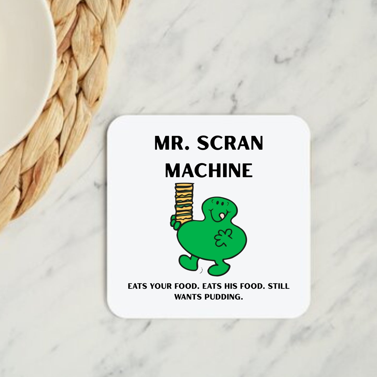 Mr Scran Machine Coaster