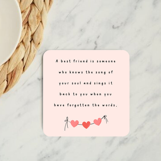A Best Friend Coaster