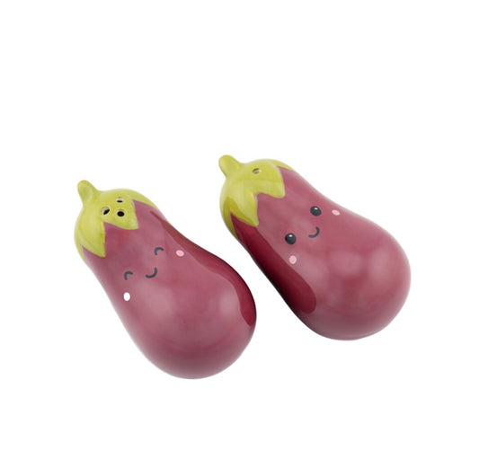 Aubergine Salt & Pepper Shakers